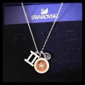 swarovski zodiac gemini necklace